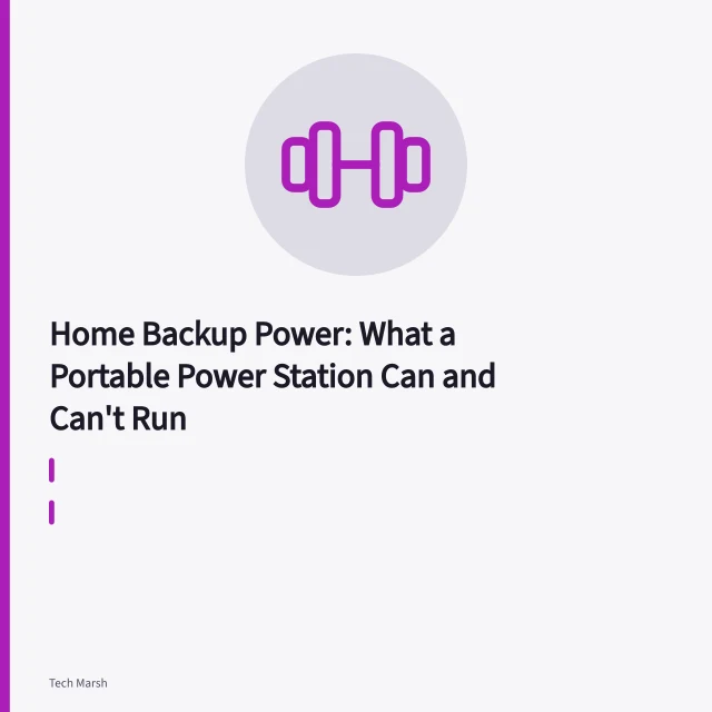 Portable power station powering a refrigerator during a home power outage. Home Backup Power: What a Portable Power Station Can and Can't Run