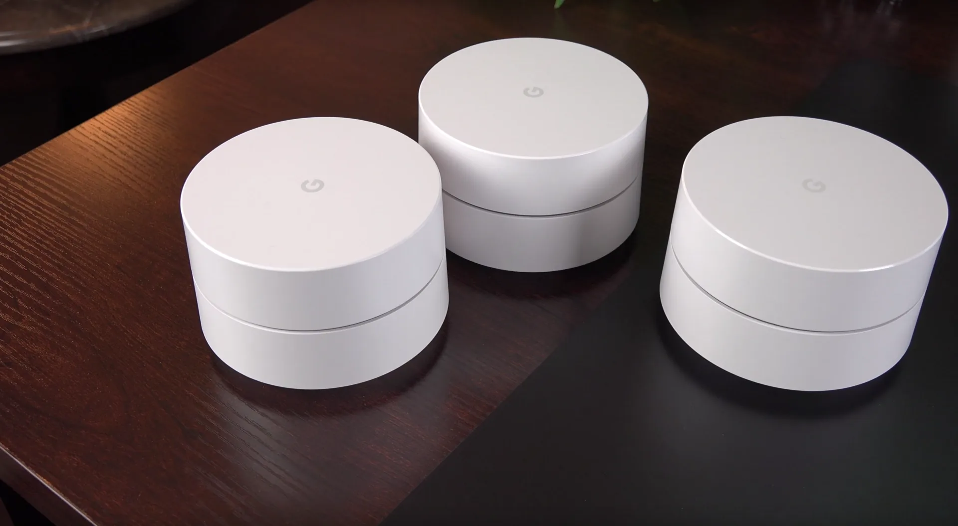 Three Google WiFi routers. Home network checklist: provider terms, records, outage plan