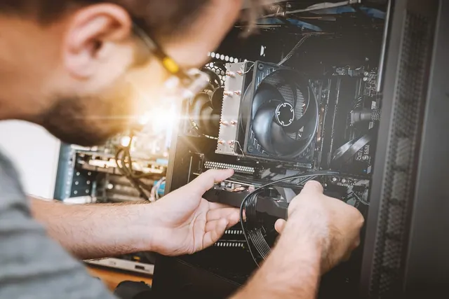 pc, hardware, man, personal computer, fix, fixing, technician, computer technician, computer, tech, technology, desktop, components, cpu, electronics, motherboard, broken, repair,. A home network upgrade case: fixing coverage without overspending