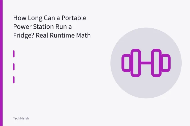 Portable power station powering a full size refrigerator in a garage. How Long Can a Portable Power Station Run a Fridge? Real Runtime Math