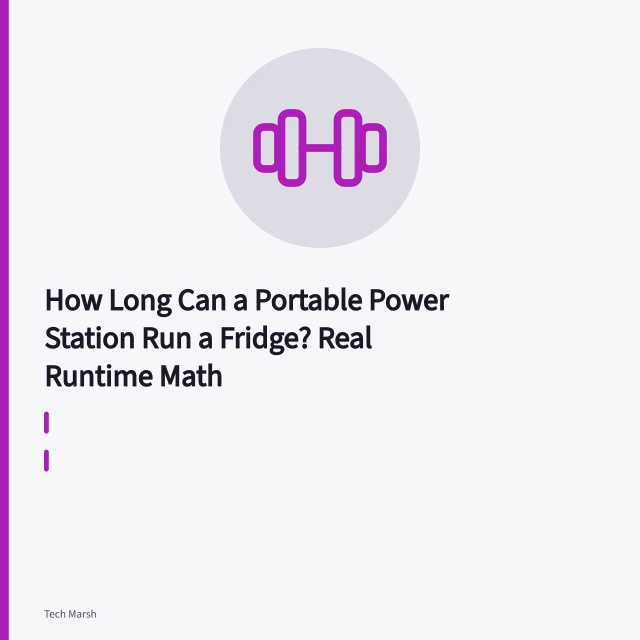 Portable power station powering a full size refrigerator in a garage. How Long Can a Portable Power Station Run a Fridge? Real Runtime Math