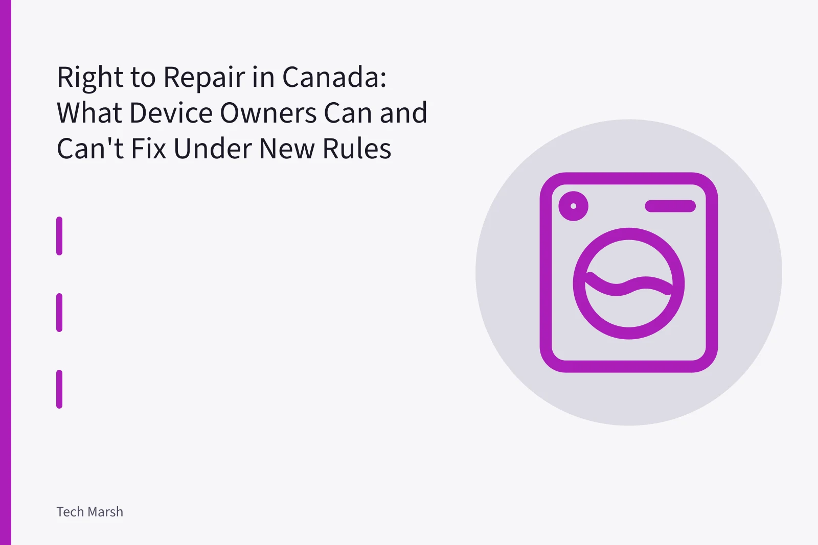 Smartphone battery pried out with a plastic spudger during a repair. Right to Repair in Canada: What Device Owners Can and Can't Fix Under New Rules