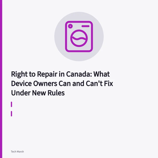 Smartphone battery pried out with a plastic spudger during a repair. Right to Repair in Canada: What Device Owners Can and Can't Fix Under New Rules