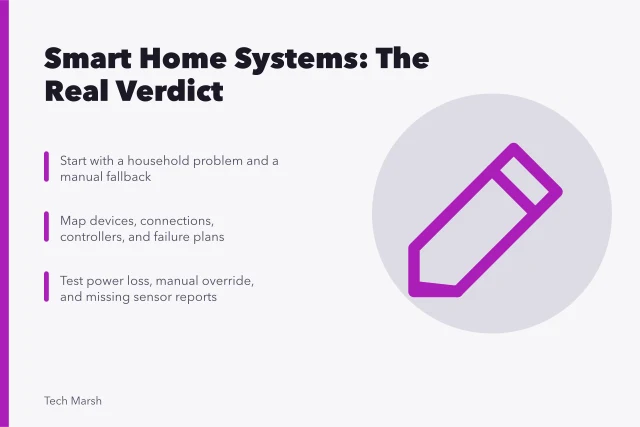 Smart home system review covering devices, controllers, automations, and privacy decisions. Smart home systems under review: the good, the weak and the verdict