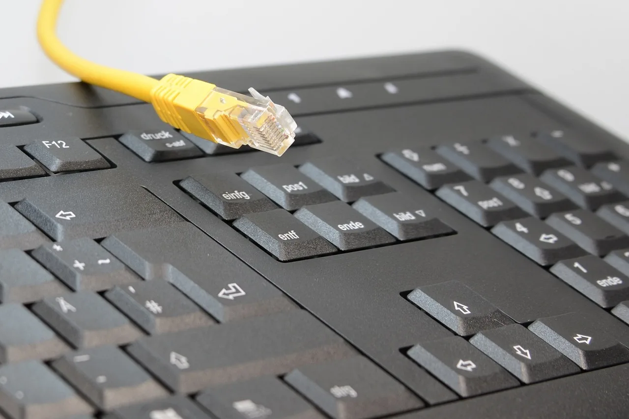 periphery, keyboard, computer, keys, input device, letters, hardware, input, computer keyboard, pc, cable, patch cord, rj45, plug, space bar, edp, data processing, connection, dsl, management. Wi-Fi Ethernet mesh compared: extenders and powerline